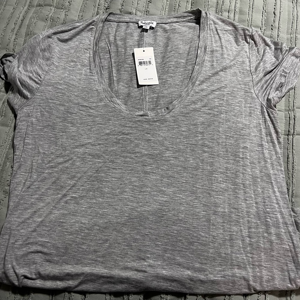 Light grey crew neck t-shirt by Splendid